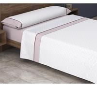HM'S HOME'SECRET Roomers 2026 Juego de sábanas Estampadas Calidad 30/30 144 Hilos, 50% poliéster y 50% algodón 15 Diseños en 2 Colores (Luna Rosa, Cama 180cm + 2 Fundas Almohada)
