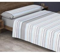 HM'S HOME'SECRET Roomers 2026 Juego de sábanas Estampadas Calidad 30/30 144 Hilos, 50% poliéster y 50% algodón 15 Diseños en 2 Colores (Dakota Gris, Cama 135cm)