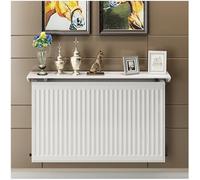 Hmtbet Cubreradiador Blanco, Estante para radiador, Estantes para radiador, Cubierta del Calentador a Prueba de Polvo,No Requiere perforación,para Oficina en casa,Blanca,70cm*15cm