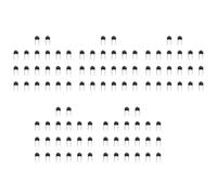 Hndhbfgrt 100 Piezas de Interruptores de Botón Pulsador Táctiles Momentáneos de 6 X 6 X 5 mm, 2 Pines, Orificio Pasante DIP