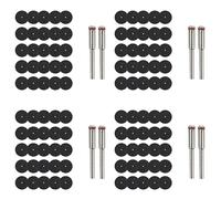 Hndhbfgrt 100 Piezas Muela Abrasiva de 32 mm con Mandriles para Herramientas Rotativas Disco de Corte de Resina Mini Hoja de Circular Rueda de Corte Rotativa
