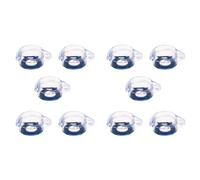 Hndhbfgrt 10X 22mm Caja Guardia Cubierta Protectora para Interruptor de Boton Pulsador Redondo
