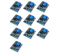 Hndhbfgrt 10X Interruptor de Retardo de Temporizador Ajustable de 220 V CA, Módulo de Relé de Tiempo de Encendido/Apagado (0-10 Minutos)