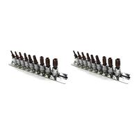 Hndhbfgrt 18 Puntas de Destornillador Torx de Estrella de 5 Puntas, con Dado de 1/4 de Pulgada, TS10-TS50, Accesorios para Herramientas Manuales.