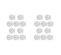Hndhbfgrt 20 Piezas 63Mm Tubería Clip-On Termómetro Temperatura Placa Redonda Medidor con Resorte, Rango 0-120℃, Caja de Aluminio