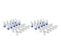 Hndhbfgrt 20X Conectores de Cabeza Macho y Hembra de AlimentacióN de CA de 3 Pines, Conector de Entrada de SeñAl para Potencia de Luz de Escenario de Haz de Luz (Salida)