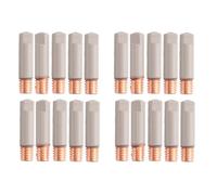 Hndhbfgrt 20x MB 15AK Puntas de Contacto de Soldadura Revestimiento Proteger 25 mm M6 Punta para Boquilla de Gas Antorcha de Soldadura MIG Piezas de Herramientas de Soldadura 0,8 mm