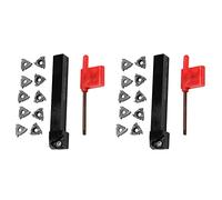Hndhbfgrt 2Pc Ser1212H16 Soporte de Barra Aburrida de Cnc 20Pcs 16Er Ag60 Torneado Inserta con Llave para Conjunto de Herramientas de Torneado