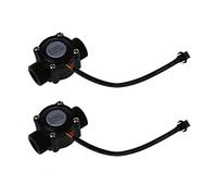Hndhbfgrt 2X 1-60L / Min DC 5-24V Sensor de Flujo de Agua de Efecto Hall Contador Metro FS300A