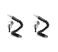 Hndhbfgrt 2X Adaptador de Taladro en Ángulo Recto de 105 Grados, Extensión de Eje Flexible, Broca Hexagonal de Extensión de 105 Grados y 1/4 de Pulgada