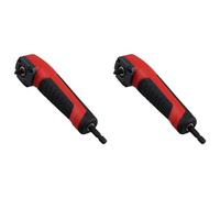 Hndhbfgrt 2X Adaptador Extensión Vástago Perforación en Ángulo Recto 90 Grados, Destornillador Magnético 1/4 Pulgada, Soporte Dado Hexagonal para Taladro, Herramienta Llave