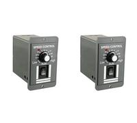 Hndhbfgrt 2X DC 12-60V Controlador de Velocidad del Motor 20A Controlador PWM Ajustable Interruptor de/Retroceso Regulador de Velocidad del Motor EléCtrico