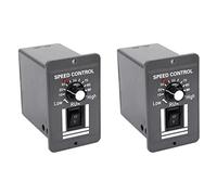 Hndhbfgrt 2X DC 12V 24V 36V 48V 10A PWM Controlador de Velocidad del Motor Interruptor Reversible Regulador Control Detención de Rotación Hacia Adelante