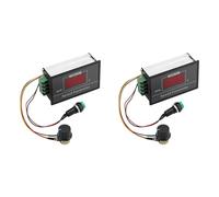 Hndhbfgrt 2X DC 6-60V PWM DC Controlador de Velocidad del Motor (PWM) Regulador del Gobernador Continuo Ajustable de Velocidad, Controlador de Velocidad del Motor