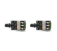 Hndhbfgrt 2X Dc 6V 12V 24V 28Vdc 3A 80W Pwm Motor Regulador Controlador de Velocidad Control de Velocidad Variable Ajustable con Interruptor de
