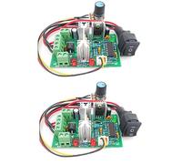 Hndhbfgrt 2X Interruptor Controlador de Velocidad del Motor PWM DC DC 20A Regulador de Corriente 10-60V Controlador PWM DC 150W 12V 24V 36V 48V