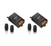 Hndhbfgrt 2X Interruptor de Control Remoto de 12v con Relé de 30A, Interruptor Inalámbrico DC 72v 60v 48v 36v 24v 12v para Luces, Lámparas, Ventiladores