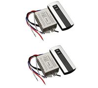 Hndhbfgrt 2X Interruptor de Control Remoto Inalámbrico de 1 Vía ON/OFF 220V Interruptor de Control Remoto Digital para Lámpara Y Luz HT035