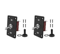 Hndhbfgrt 2X Interruptor de Palanca Resistente 12V DC30A Interruptor de Palanca Impermeable 2 Pines ON/OFF SPST con Panel de Montaje para Auto Coche