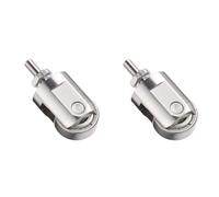 Hndhbfgrt 2X Punto de Contacto del Rodillo para Indicador de Cuadrante Rueda de 10 mm de Diámetro Rosca M2.5 Cabezal de Medición de Rodillo de Acero Inoxidable