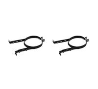 Hndhbfgrt 2X Soporte para Tubo de Chimenea de 15 Cm, de Acero Inoxidable, Ajustable, para Colgar en la Pared, con Clip de Fijación, Accesorio para Colgar Tubos de Estufa