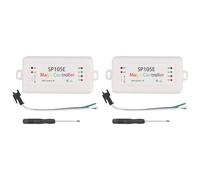 Hndhbfgrt 2X SP105E Controlador Inalámbrico Bluetooth APLICACIÓN WS2811 WS2812B WS2801 SK6812 APA102 Tira de LED Programable Módulo de Píxeles Panel de Luz DC5V-24V para IOS/Android