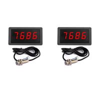 Hndhbfgrt 2X Tacómetro Digital LED de 9999 RPM, Medidor de Velocidad de Calibre de 8-24 V CC con Interruptor de Sensor de Imán Hall NPN de 5 V