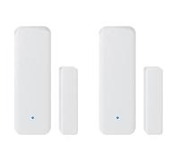 Hndhbfgrt 2X TUYA Zigbee 3.0 Sensor de Puerta de Ventana Inteligente ZigBee 3.0 Conexión Inalámbrica Multifuncional para Smart Hub App