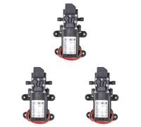 Hndhbfgrt 3 Uds Interruptor de Flujo Automático 6L/Min DC12V 70W 130PSI Bomba de Agua de Diafragma Automático Autocebantes, Recto