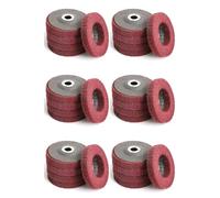 Hndhbfgrt 30 Piezas Disco de Aleta de Fibra de Nylon de 4 Pulgadas Muela de Pulido, Estropajo Rueda de Pulir para Amoladora Angular