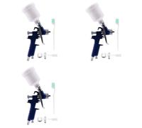 Hndhbfgrt 3Conjunto 1,0 mm HVLP Profesional Boquilla H-2000 Pistola de Pulverizacion de Pintura Mini Aire Pistolas para Pintura del Aerografo Aerografo Coche