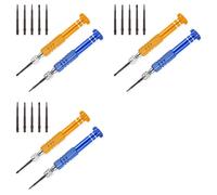 Hndhbfgrt 3Conjunto Kit de Destornilladores de Precisión 5 en 1 para Reparación de Gafas, Destornillador Magnético para Relojes, Gafas de Sol, Teléfonos Móviles y Joyas