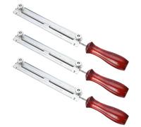 Hndhbfgrt 3piezas 3/16 Pulgada 4.8mm Afilador de Afilado Plano Redondo Fuerza Sostenedor de Herramientas de Cadena Motosierra Kit de Manejar