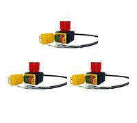 Hndhbfgrt 3X Conmutador de Dispositivo KOA7 Interruptor de Máquina 380/400V 3 Fases con Cable e Inversor de Fase, Incluye Trampilla de Parada de Emergencia Combinada