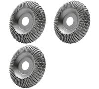 Hndhbfgrt 3X Disco de Tallado de Madera Disco de Molienda Disco de Molienda de 7/8 Pulgadas Disco Abrasivo de Tallado de Madera (100 Mm, Tipo de, Plata)