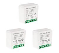 Hndhbfgrt 3X Mini Interruptor de Relé WiFi Inteligente, MóDulo de Interruptor de Luz con Temporizador de Bricolaje AplicacióN Smart Life/Tuya, Control Remoto InaláMbrico