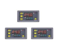 Hndhbfgrt 3X Relé de Retardo de Tiempo Digital Pantalla LED Interruptor de Control del Temporizador de Relé de TemporizacióN Ajustable Interruptor de Retardo de Tiempo AC110-220V