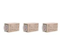 Hndhbfgrt 3X Relé de Tiempo de Temporizador de Retardo 10S H3Y-2 Ac 220V 8 Pin Control de Perilla de Ajuste Relé de Tiempo para Sistemas Eléctricos Domésticos
