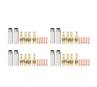Hndhbfgrt 44Pcs Boquilla de Soldadura Mig Boquillas de Antorcha Soldadora Soporte de Punta de Consejos de Contacto 0.040 Pulgadas Conjunto de Difusor de Gas para Linternas