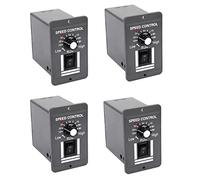 Hndhbfgrt 4X DC 12V 24V 36V 48V 10A PWM Controlador de Velocidad del Motor Interruptor Reversible Regulador Control Detención
