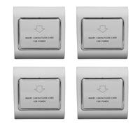 Hndhbfgrt 4X Interruptor de Alimentación del Hotel Apagado Retardado Tarjeta de Inducción de Ahorro de Energía Inducción de Cables 40 A Baja Frecuencia 220 V