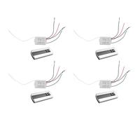 Hndhbfgrt 4X Interruptor de Control Remoto Inalámbrico de 1 Vía ON/OFF 220V Interruptor de Control Remoto Digital para Lámpara Y Luz HT035