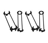Hndhbfgrt 4X Llave para Lavabo, Juego de Llaves para, 7 Tamaños, Llave Universal para Fontaneros Debajo del, Llave Multifuncional para Grifo de Acero Al Carbono