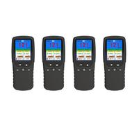 Hndhbfgrt 4X Monitor de Calidad del Aire 9 en 1 Interior Exterior PM2.5, PM1.0, PM10, HCHO, Detector Probador Sensor de Temperatura y Humedad