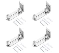 Hndhbfgrt 4X Rodamientos de Bolas de GuíA de Piso de Puerta Corrediza Cromada System de Montaje en Pared con Rodillo de SuspensióN Ajustable para Puertas de Todos los TamañOs