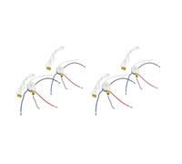 Hndhbfgrt 4x ZE-208S E89885 Interruptor Ventilador 3 Velocidades y 4 Cables Interruptor Cable Cadena Interruptor Luces de Ventilador Reemplazo del Interruptor