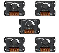 Hndhbfgrt 5X Ajustador de Luz LED DC 12-24V 30A / Sin Luz Estroboscópica con Interruptor de Perilla Barra de Luz LED Regulador de Brillo Regulador