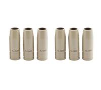 Hndhbfgrt 6 Piezas 15Ak Boquilla Protección de Revestimiento Boquilla Gas para Soplete Punta Soplete de Soldadura de Escoria Antiadherente 15AK Boquilla Soplete de Soldadura Estilo Europeo