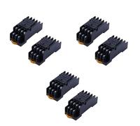 Hndhbfgrt 6 Piezas PYF14A Base de Enchufe de Relé de Potencia de Carril DIN de 14 Pines para MY4NJ HH54P MY4