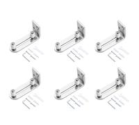 Hndhbfgrt 6X Rodamientos de Bolas de Guía de Piso de Puerta Corrediza Cromada System de Montaje en Pared con Rodillo de Suspensión Ajustable para Puertas de Todos los Tamaños